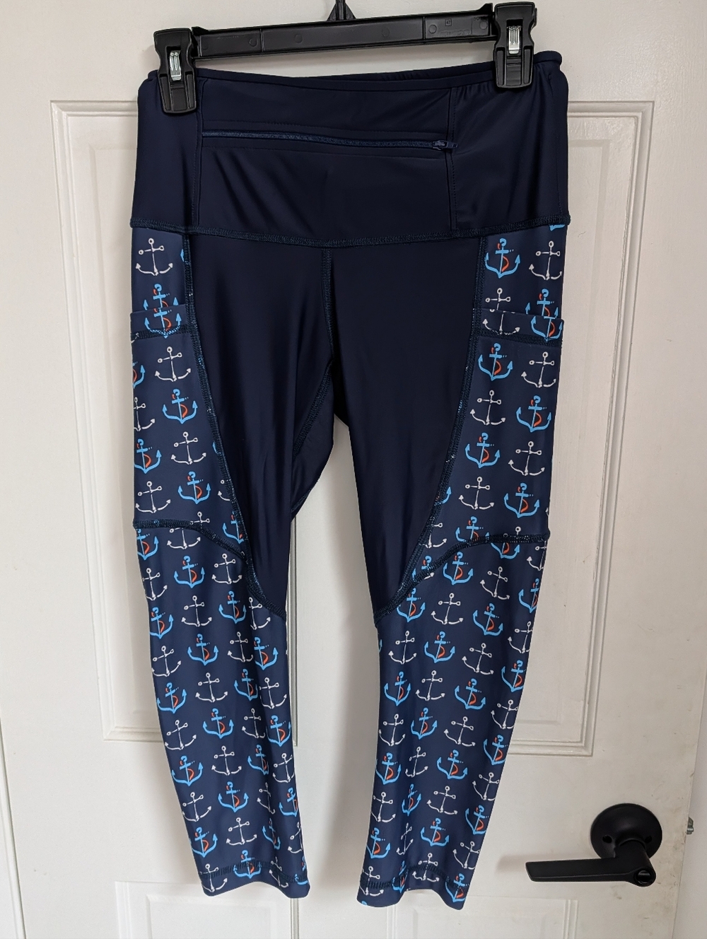 Women’s Navy Anchor-Print Leggings